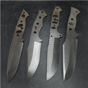 D2 Stonewash Knife Blank - DI07