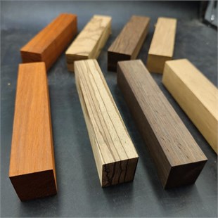 DRY Zebrano (Zebra Wood) Wood Block for Chef Knife Handles - 25x30x140