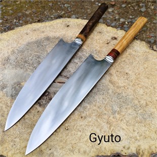 Handmade Japanese Chef Knife - Gyuto, Olive Wood Handle