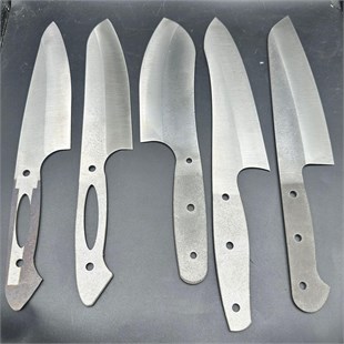 N690 Full Tang European Santoku Chef Knife Blank - NC12
