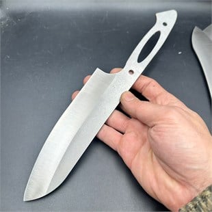 N690 Full Tang Santoku Chef Knife Blank - NC06