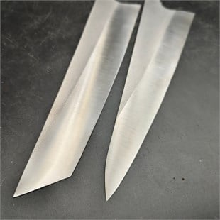 N690 Tanto Style Japanese Chef Knife Blank - NC08