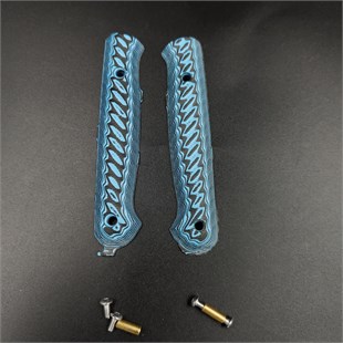 Pre-Shaped Paring Knife Handle - Blue-Black HPL, Ready to Install