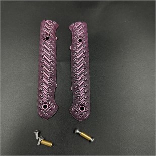 Pre-Shaped Paring Knife Handle - Pink-Black HPL, Ready to Install