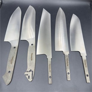 Vanax Full Tang Santoku Chef Knife Blank - VXC04