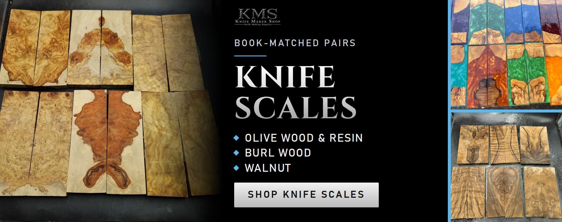 Book Matched Knife Scales