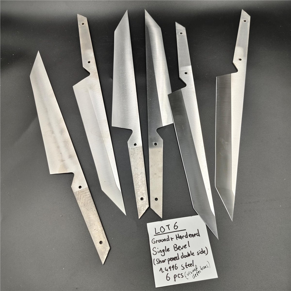 Knife Blank LOT, 6 Pieces, 1.4116 - BLOT06