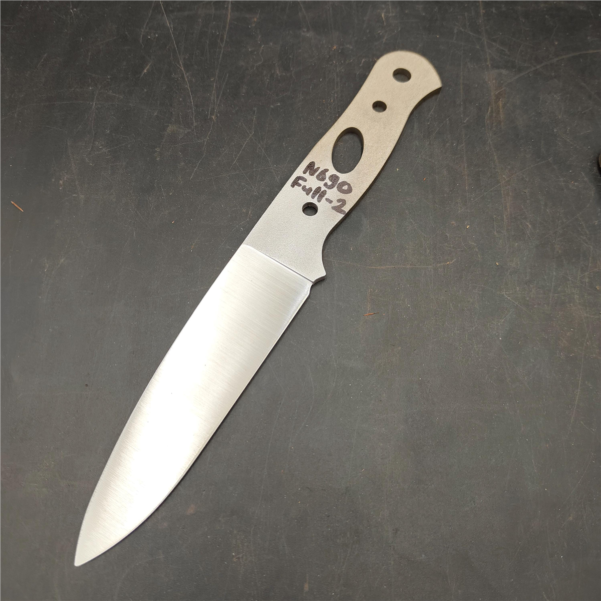 N690 Full Flat Outdoor Knife Blank - NFF02