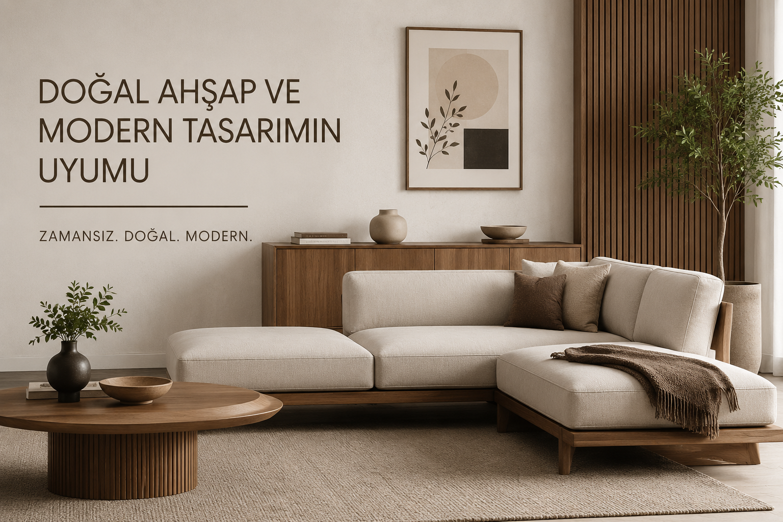 Doğal Ahşap ve Modern Tasarımın Uyumu