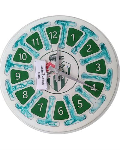 Epoksi Duvar Saati 37cm - Özel Üretim 