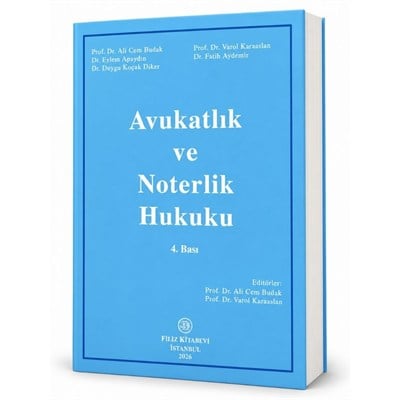 Avukatlık ve Noterlik Hukuku  kitap kapağı