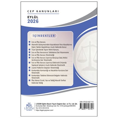 İcra ve İflas Kanunu ( Cep Kanunu )