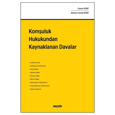 Komşuluk Hukukundan Kaynaklanan Davalar  kitap kapağı