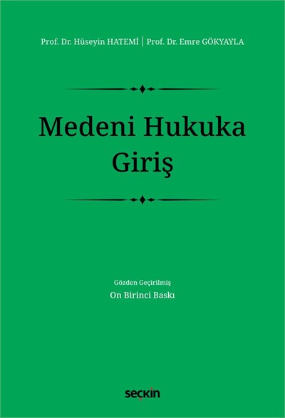 Medeni Hukuka Giriş  kitap kapağı