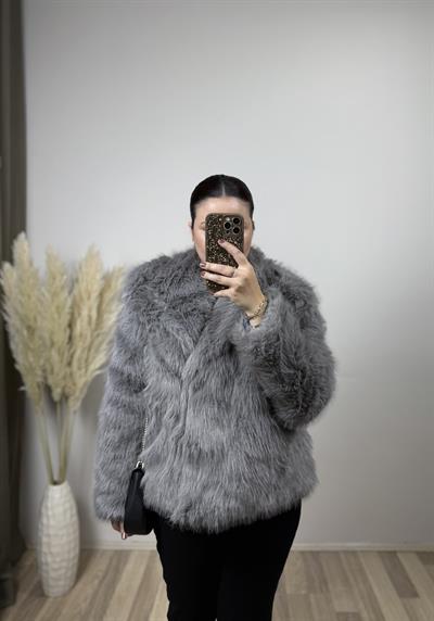 Premium Lolita Gri Kürk