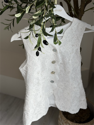 Pul İşlemeli Dantel Bluz