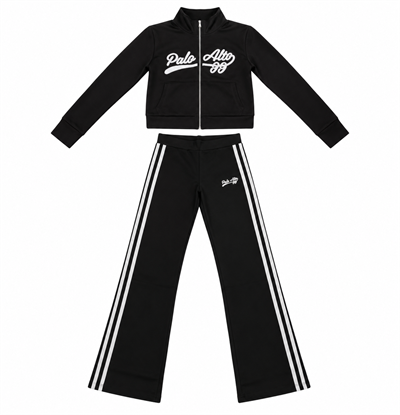 Siyah Şerit Deaylı Slim Fit Eşofman Tk