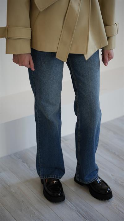 Zr Taşlamalı Wide Leg Denim
