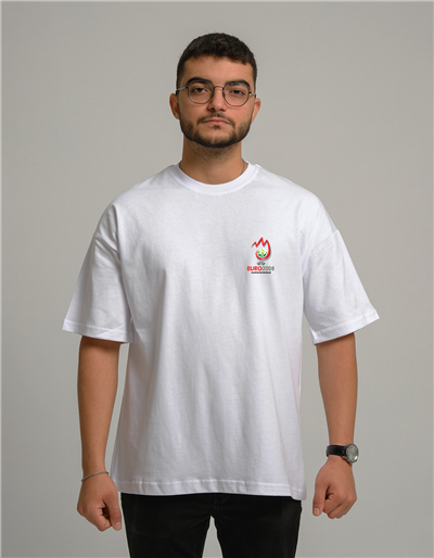 EURO 2008 Baskılı Unisex Oversize T-Shirt