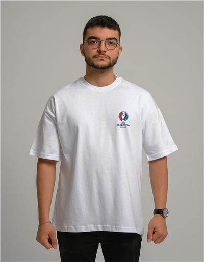 EURO 2016 Baskılı Unisex Oversize T-Shirt
