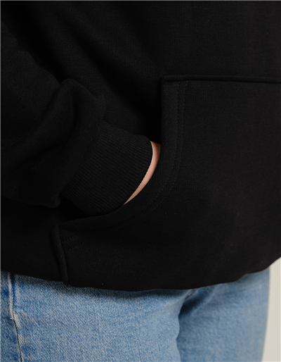 Fare Baskılı Unisex Kapüşonlu Sweatshirt