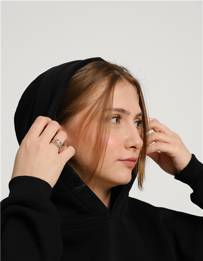 Kokteyl Civciv Baskılı Unisex Kapüşonlu Sweatshirt