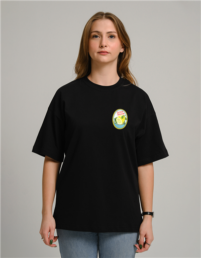 Lemon Squash Baskılı Unisex Oversize T-Shirt