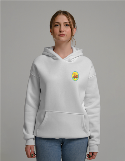 Raspberry Crush Baskılı Unisex Kapüşonlu Sweatshirt