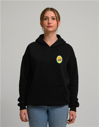 Raspberry Crush Baskılı Unisex Kapüşonlu Sweatshirt