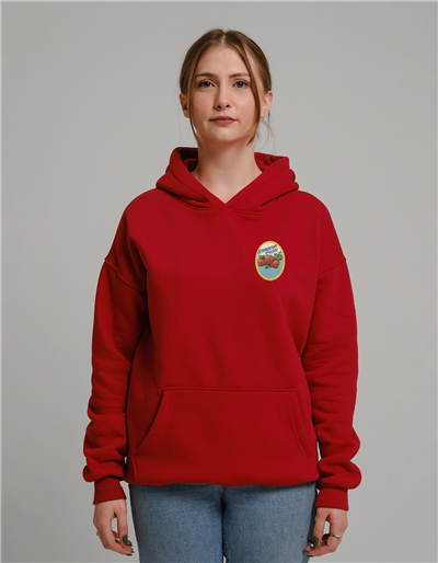 Strawberry Crush Baskılı Unisex Kapüşonlu Sweatshirt