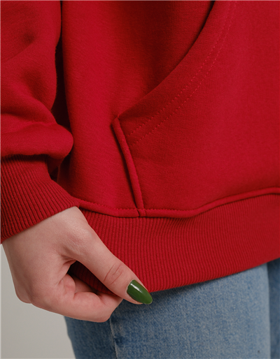 Strawberry Crush Baskılı Unisex Kapüşonlu Sweatshirt