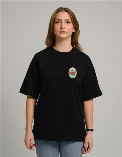 Strawberry Crush Baskılı Unisex Oversize T-Shirt