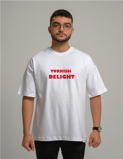 Turkish Delight Baskılı Unisex Oversize T-Shirt