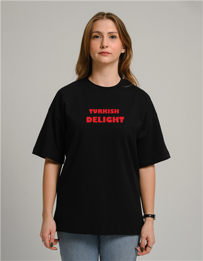 Turkish Delight Baskılı Unisex Oversize T-Shirt