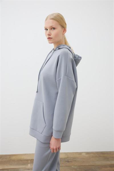 ACTIVE MODAL HOODIE AND PANTS SET GREY