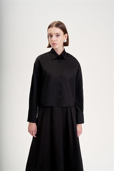 ADEN COTTON SHIRT BLACK
