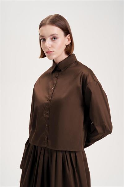 ADEN COTTON SHIRT BROWN