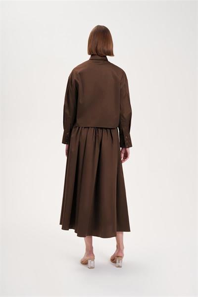 ADEN COTTON SHIRT BROWN