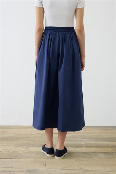 ADEN COTTON SKIRT NAVY BLUE