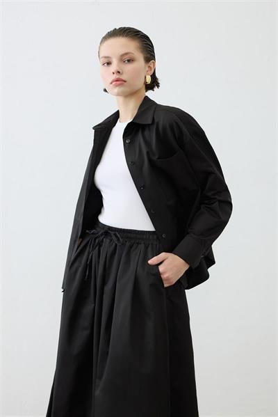 ADEN OVAL SHIRT BLACK