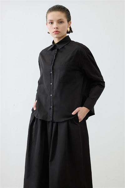ADEN OVAL SHIRT BLACK