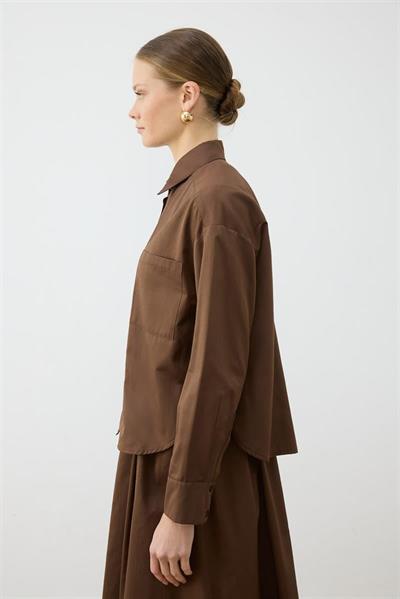 ADEN OVAL SHIRT BROWN
