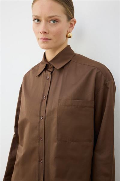 ADEN OVAL SHIRT BROWN