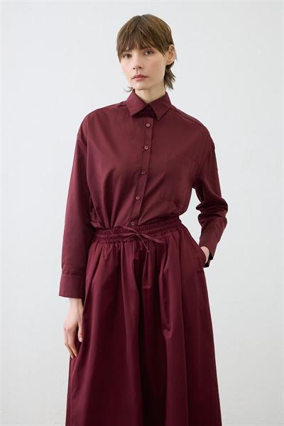 ADEN OVAL SHIRT BURGUNDY