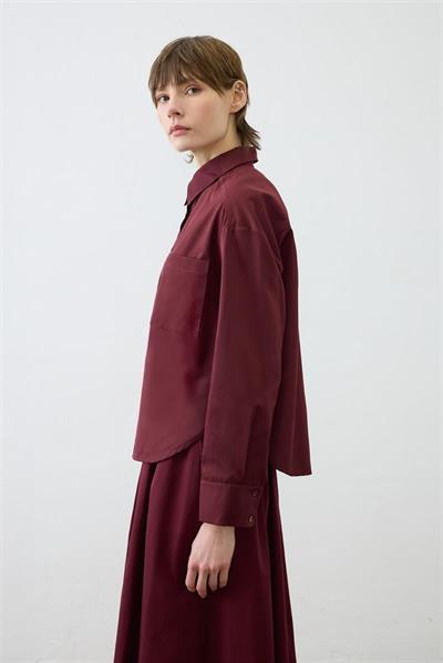 ADEN OVAL SHIRT BURGUNDY