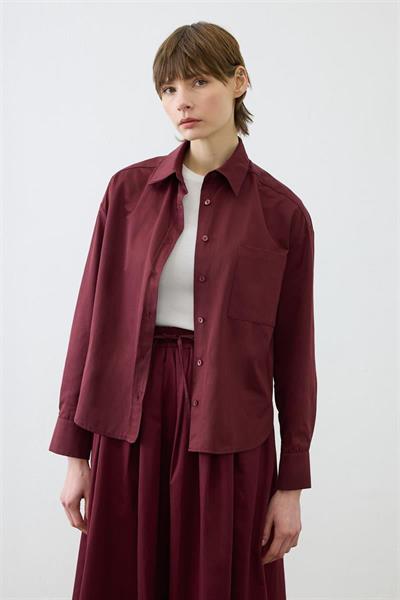 ADEN OVAL SHIRT BURGUNDY