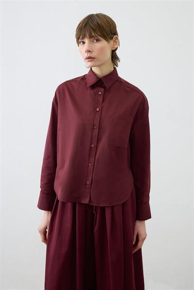 ADEN OVAL SHIRT BURGUNDY