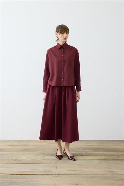 ADEN OVAL SHIRT BURGUNDY