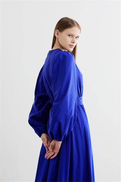 BERA COTTON DRESS ROYAL BLUE