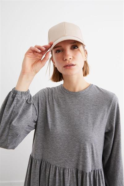 CAMILA JERSEY LAYERED DRESS GREY MELANGE